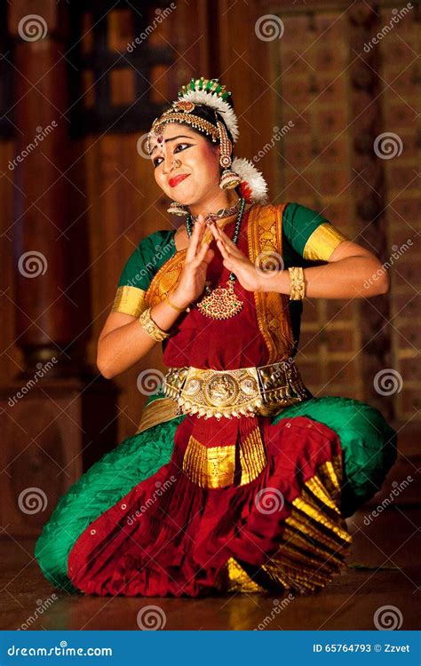 Beautiful Indian Girl Dancing Classical Traditional Indian Dance Editorial Stock Photo Image