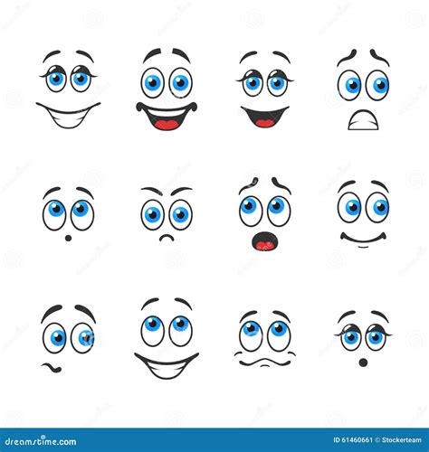 Emoties Met Ogen Vector Illustratie Illustration Of Pictogrammen 61460661