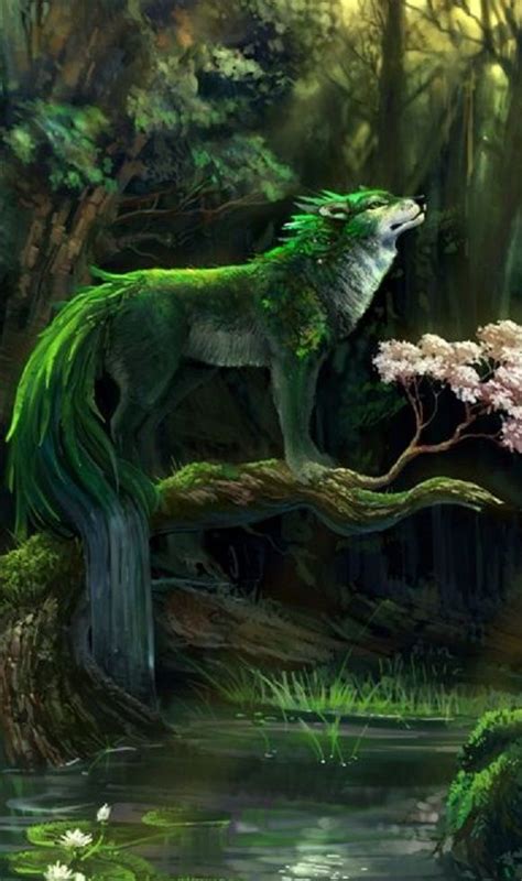 Silvarn Nature Wolf Mythical Creatures Mythical Animal Creature Art