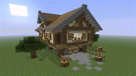 This minecraft house may look a bit excessive for a beginner, but the tutorial shows that it is quite easy. Simple House Design For Minecraft (see description) - YouTube