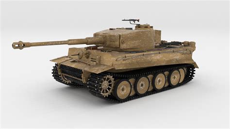 3d Panzer Tiger Tank Early Cgtrader
