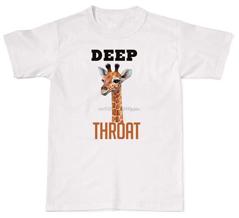 Deep Throat Funny Giraffe Rude Offensive Humour Bj Mens Womens Cotton T