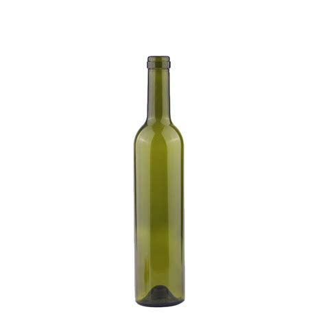 500ML Green Color Wine Bottle Empty Glass Bottles with Cork, High ...