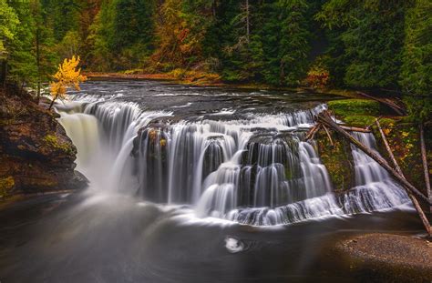 Lower Lewis Falls Autumn Ford Pinchot National Forest Flickr