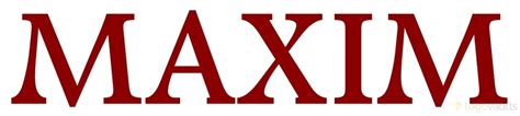 Maxim Logos