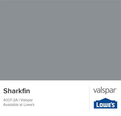 Price and other details may vary based on size and color. Sharkfin from Valspar | Valspar paint colors, Valspar ...