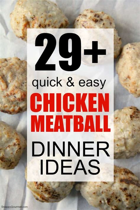 We did not find results for: 29 Easy Chicken Meatball Dinner Ideas - Snappy Gourmet