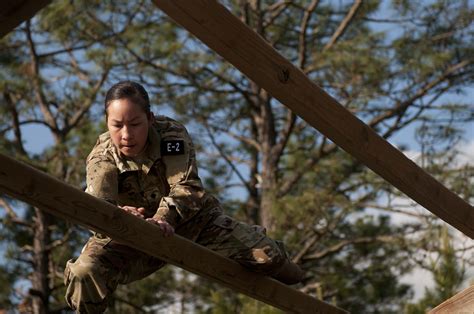 Soldiers Navigate Obstacles During Air Assault Obstacle Course Event