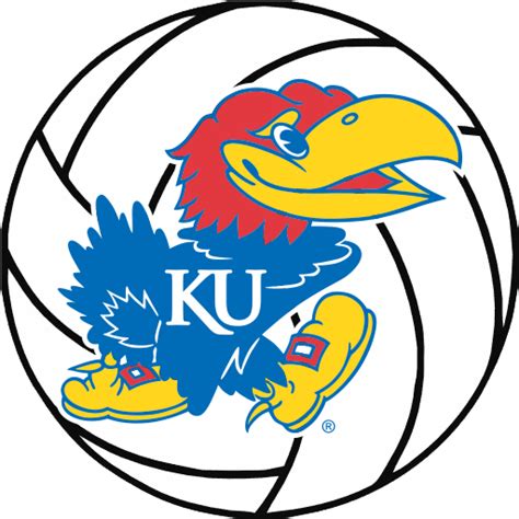 University Of Kansas Volleyball Kansas Jayhawks Logo Design Clipart