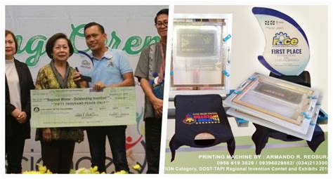 CHMSC Prof. Tops DOST's Invention Contest With Printing ...