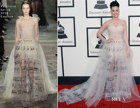 Katy Perry In Valentino Couture 2014 Grammy Awards Red