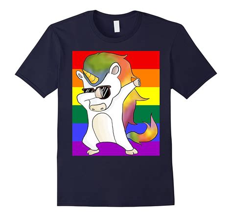 Dabbing Unicorn Lgbt Gay Pride Equality Shirt Rainbow Flag Fl Sunflowershirt