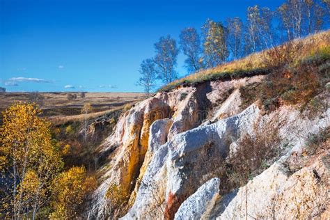 Autumn Landscape Novosibirsk Region Western Siberia Russia Stock