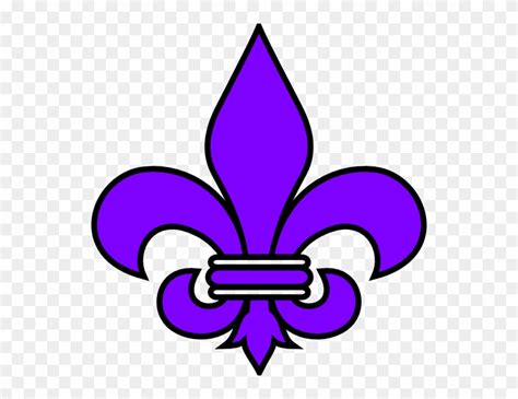 Purple Fleur De Lis Clip Art Fleur De Lis Red Blue Png Download