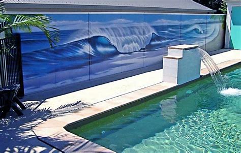 21 Swimming Pool Wall Mural Ideas In The Swim Pool Blog