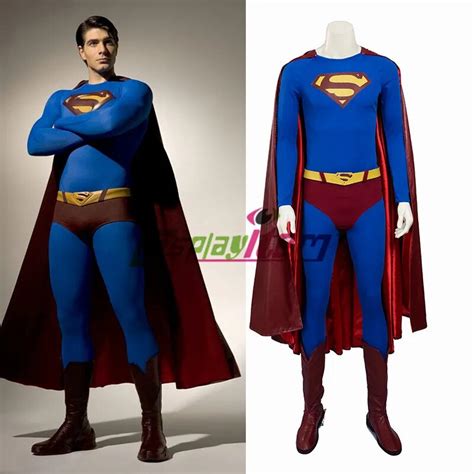 superman returns traje cosplay adultos supermen halloween cosplay suit custom made d0801 costume