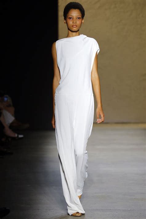 Narciso Rodriguez Look 17 Fashion Plain Wedding Dress Jumpsuit