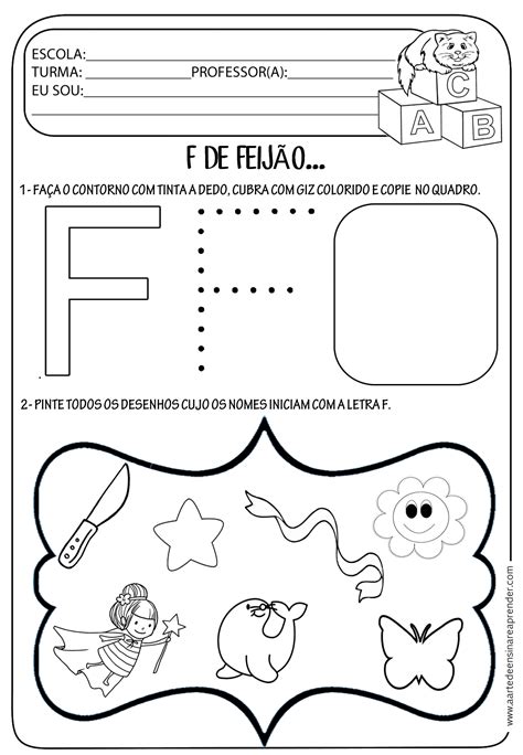Atividades Com Aletra F