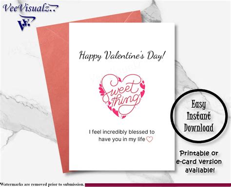 Valentines Day Card Printable Card Love You Card E Card Valentine