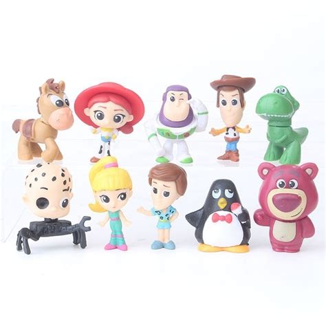 10pcsset Toy Story Figure Toys Brinquedo Woody Buzz Lightyear Jessie