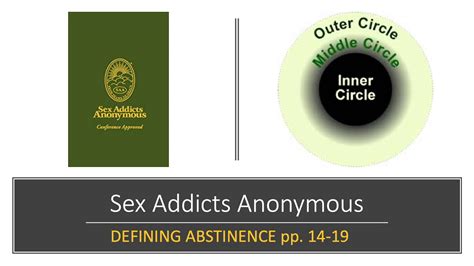 Sex Addicts Anonymous SAA Defining Abstinence YouTube