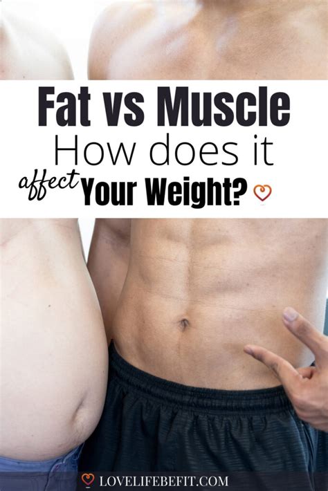 Fat Vs Muscle How Does It Affect Your Weight Love Life Be Fit