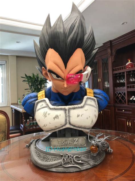 Dbz Dragon Ball Z Vegeta Bust Statue 11 Scale Life Size Painted Mrc