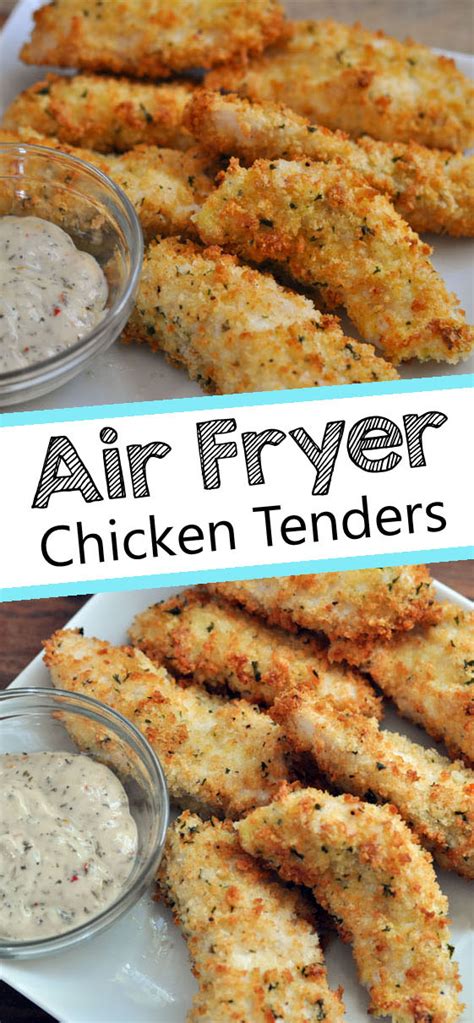 This air fryer chicken strips recipe, uses 5 ingredients and because it's made in the air fryer only a fraction of the oil that traditional fried chicken tenders require. Air Fryer Chicken Tenders - Mommy's Fabulous Finds