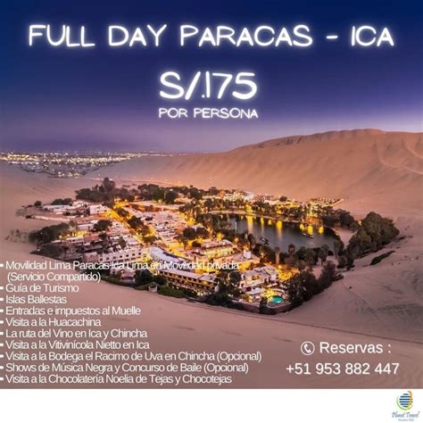 Full Day Paracas Ica Planet Travel Vacation Club