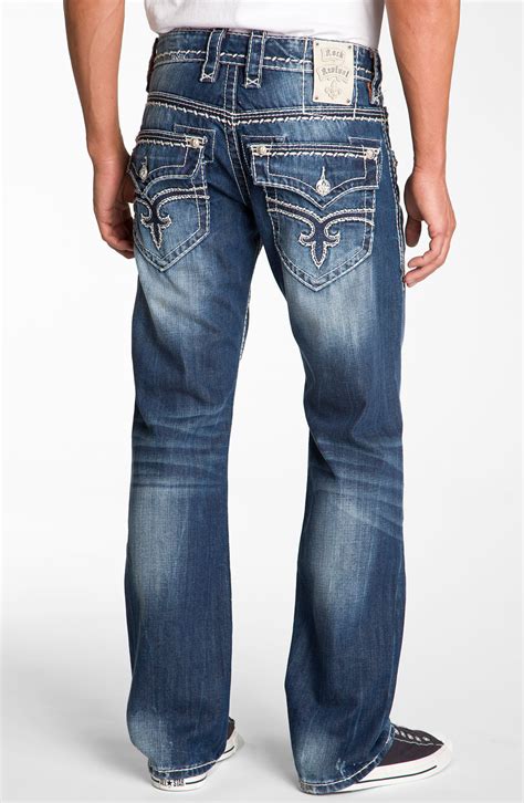 Rock Revival Gary Straight Leg Jeans In Blue For Men Vintage Blue Lyst