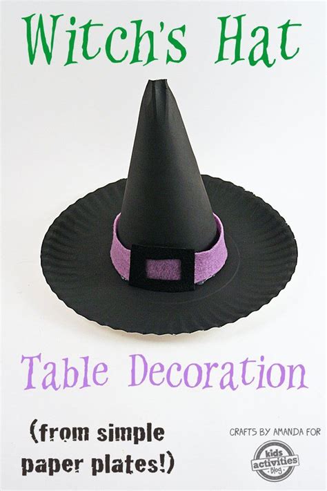 Paper Plate Witchs Hat Diy Halloween Costumes Halloween Kids Paper