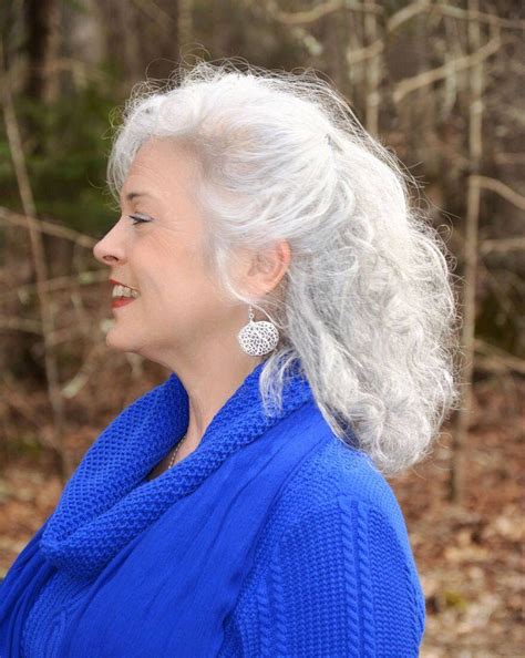 72,777 likes · 42 talking about this. Long silver curly hair | Silver haired beauties, Gray hair ...