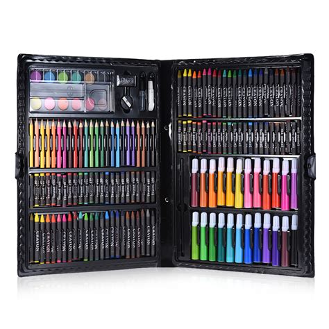A free replacement or a full refund. 168pcs Drawing Pen Art Set Kit Painting Sketching Color ...