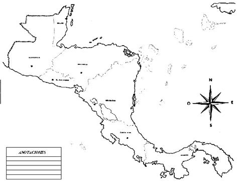 Mapa De Centroamerica