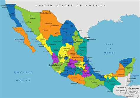 Mapa Politico De Mexico 1997 Tamano Completo Images