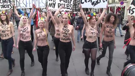 FEMEN Topless Protests In France XHamster