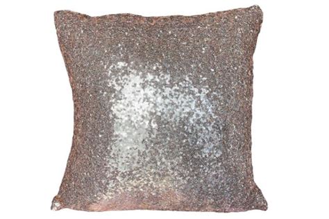 Rose Gold Sequin Pillow Special Event Rentals Calgary