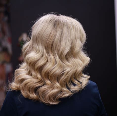 Glam Waves Bridesmaid Hair Medium Length Blonde Hair Styles