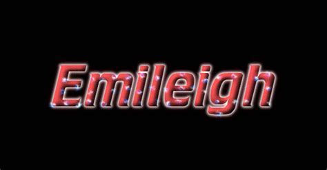 Emileigh 徽标 来自火焰文本的免费名称设计工具