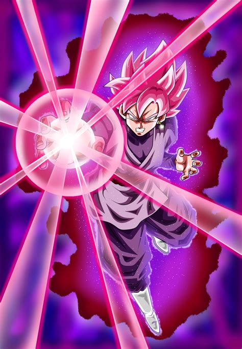 Image Black Goku Super Saiyan Rose Poster By Nekoar