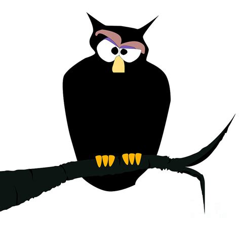 The Angry Owl Silhouette Digital Art By Bigalbaloo Stock Pixels