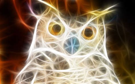 Pin By Elizabeth Hitchens On Neon Animals Fractal Art Owl Fractals