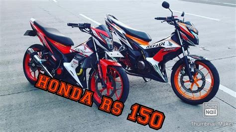 You can get the color combinations of your choice upon paying a certain fee. honda rs 150 modified compilation - YouTube