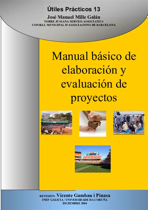 Pdf Manual Básico De Elaboración Y Evaluación De Proyectos Renato