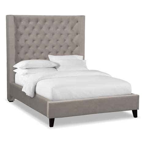 Check spelling or type a new query. Mandarin Queen Upholstered Bed - Charcoal | American ...