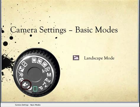 Camera Settings Basic Modes Youtube
