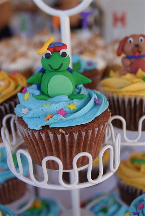 Baby Einstein Turtle Cupcake | These were created for a one … | Flickr
