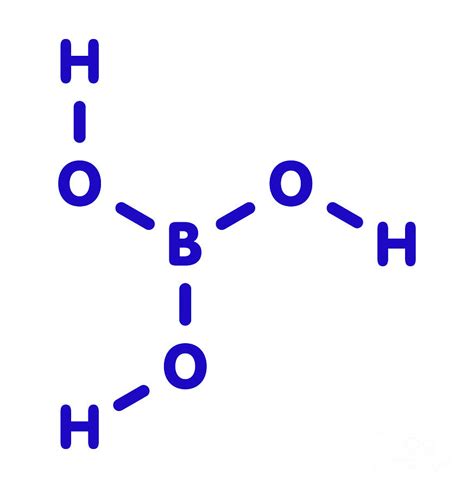 Boric Acid Molecule Photograph By Molekuulscience Photo Library Pixels