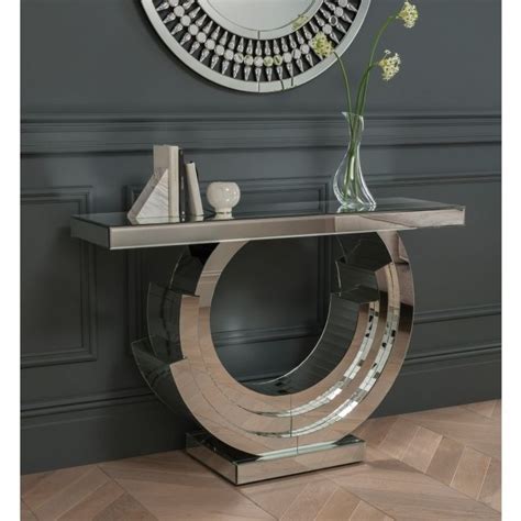 Venetian Mirrored Console Table In 2020 Mirrored Furniture Entryway