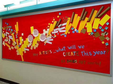 Bulletin Board Back To School Art Art Classroom Art Bulletin Boards